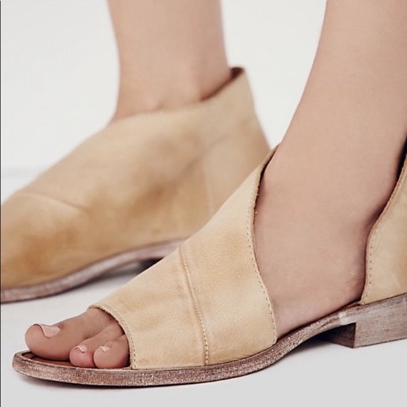 Free People Natural Tan Mont Blanc Flats Sandals - Picture 3 of 5